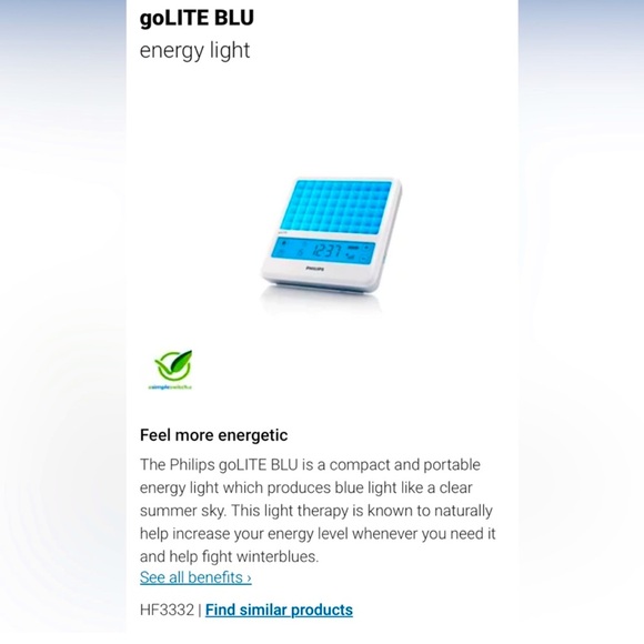 Philips goLITE BLU Energy Light New in Sealed Box - Picture 5 of 11